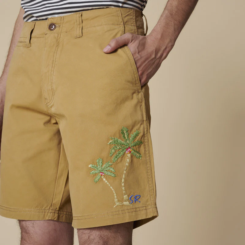 Short Dorset Bordado Palmera - Imagen 3