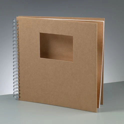 Álbum Scrapbooking Kraft 30x30 cm con Ventana