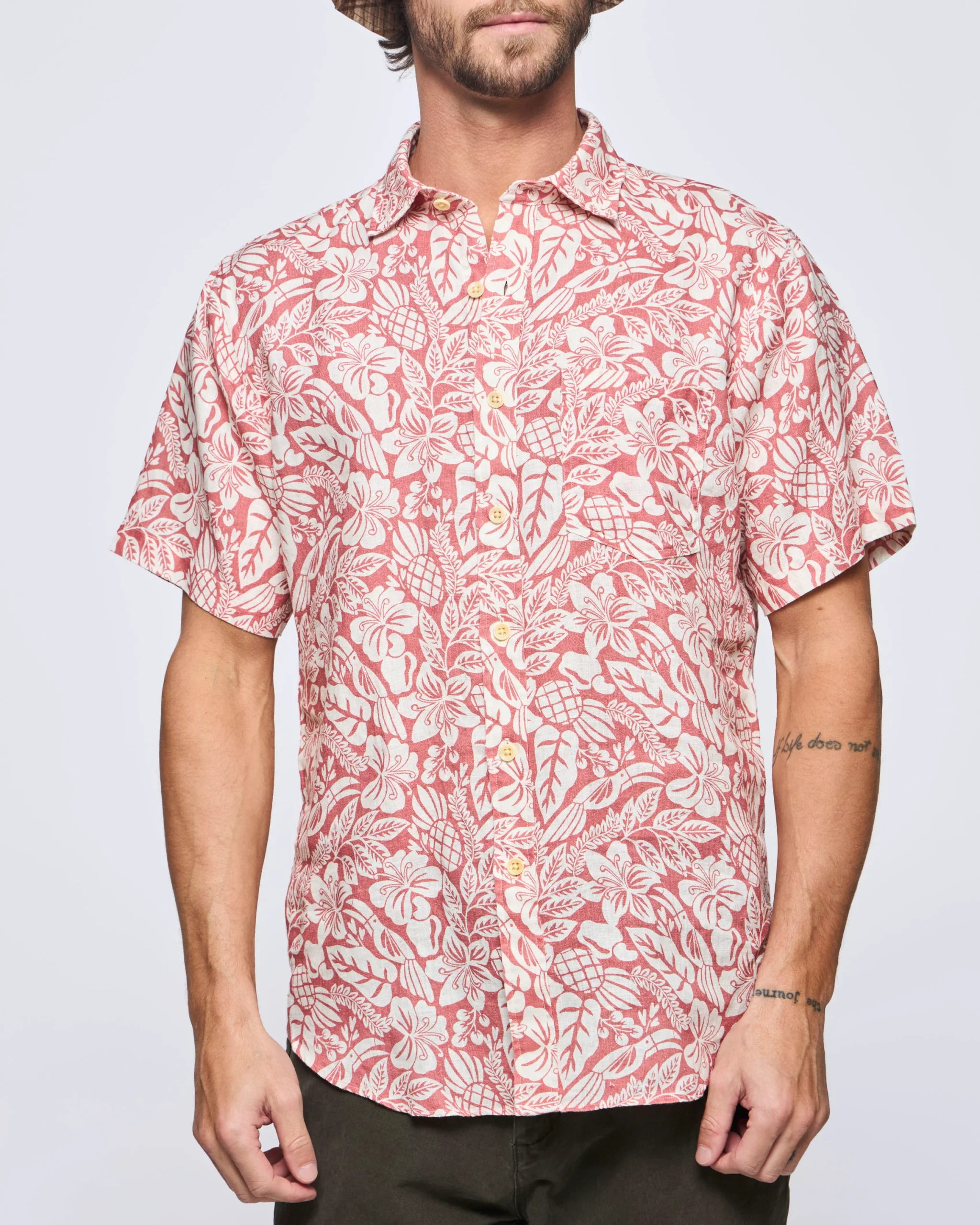 Camisa Sport Houston Weekend Lino Estampado - Imagen 2