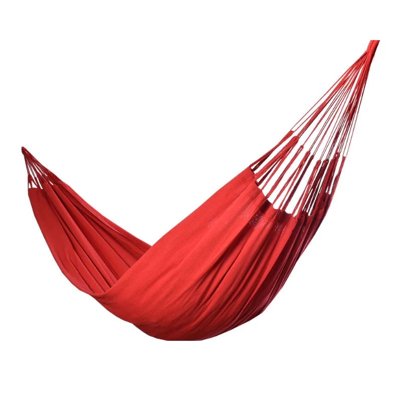 Hamaca Típica Colombiana Monocolor Azul. - Imagen 9