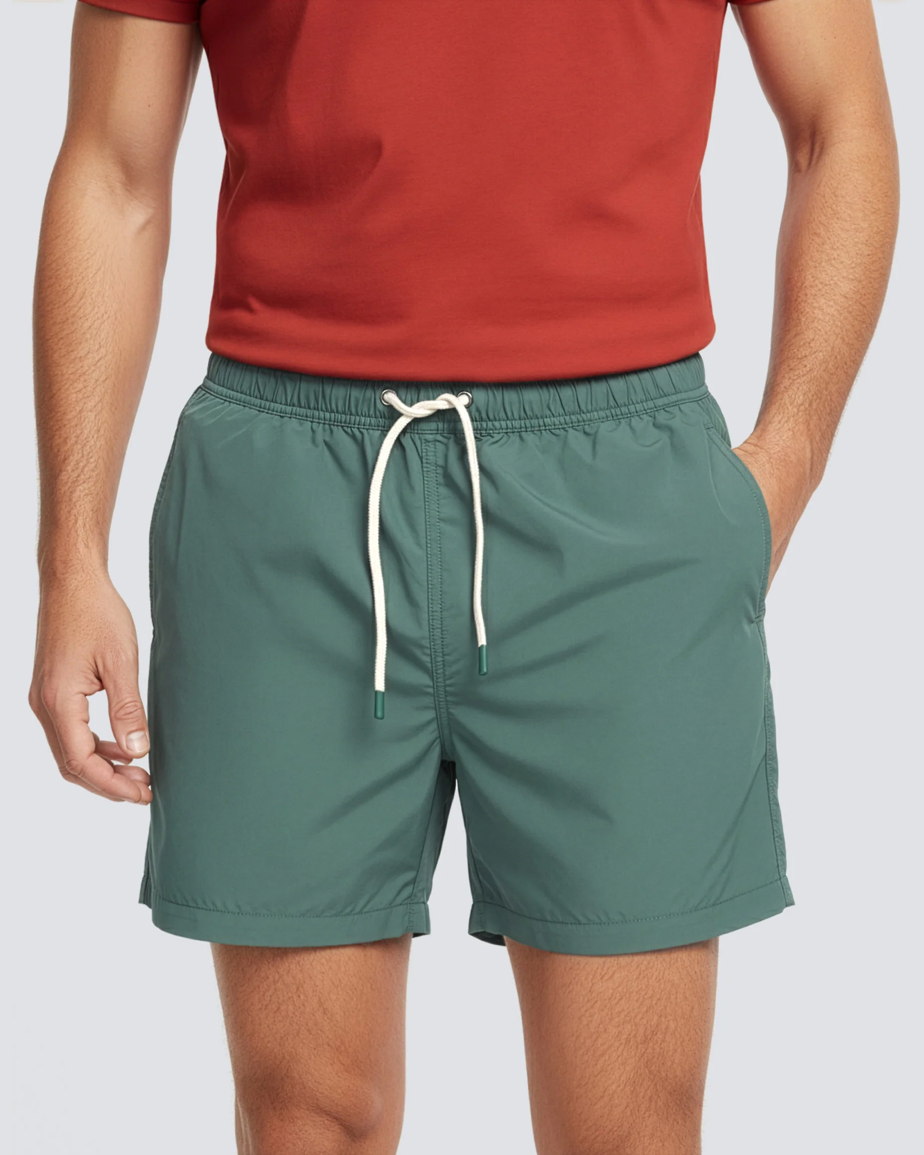 Traje de Baño Liso Clásico Nylon Secado Rápido - Imagen 2