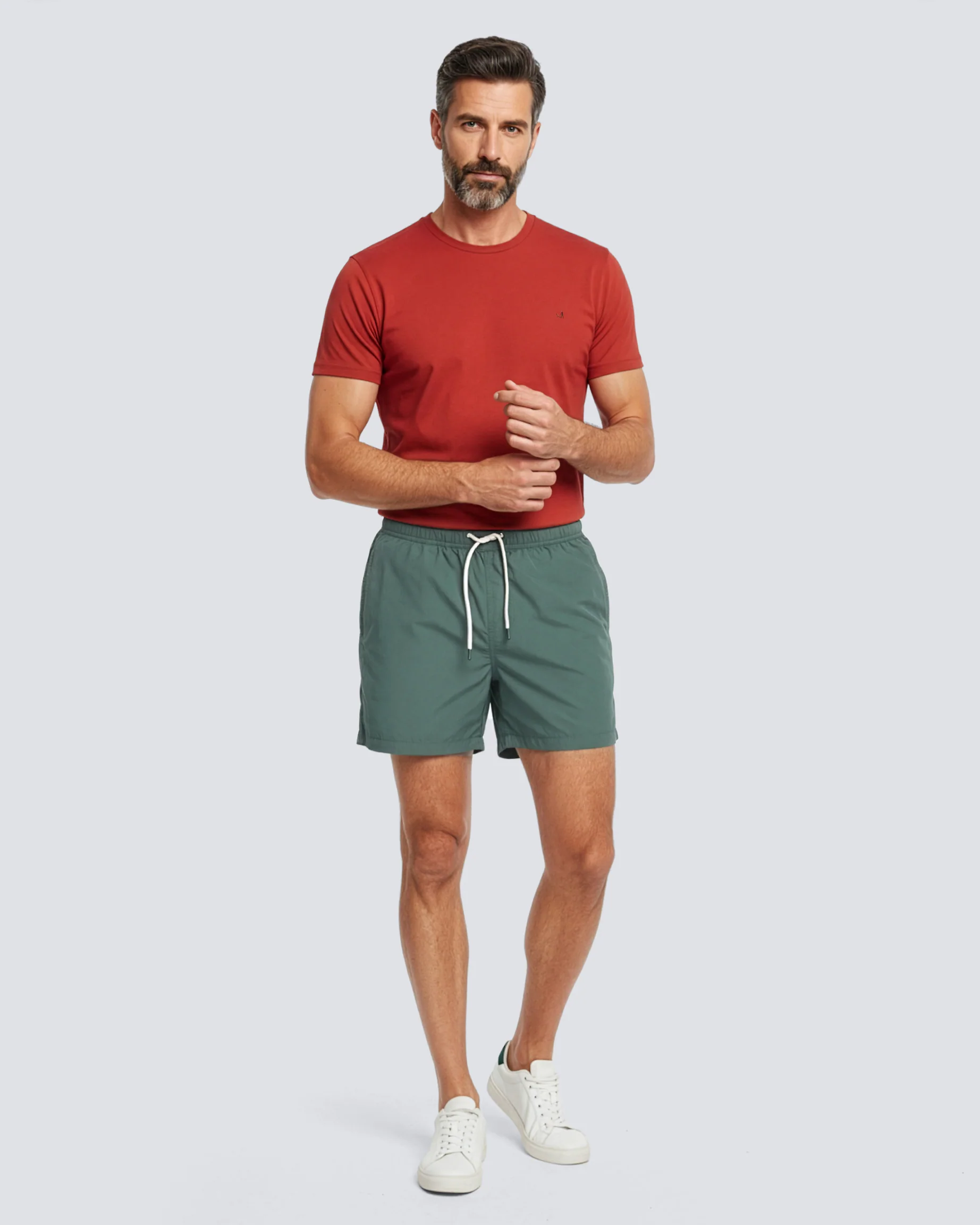 Traje de Baño Liso Clásico Nylon Secado Rápido