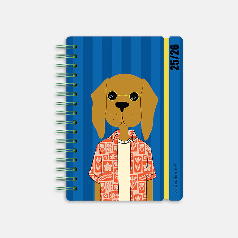 Agenda Escolar Semana 25/26 A5 - Dog Hipster