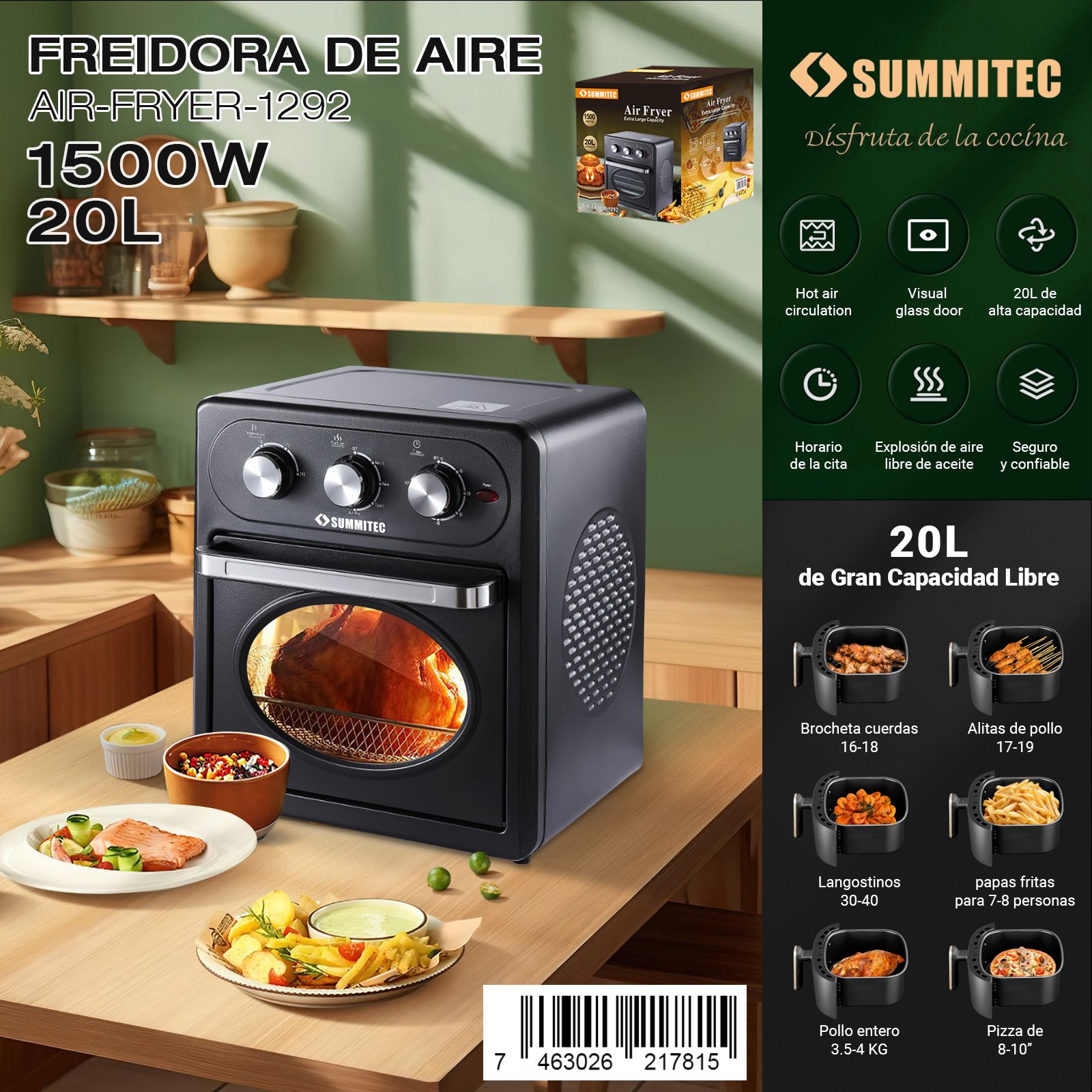 Freidora de aire de 20L