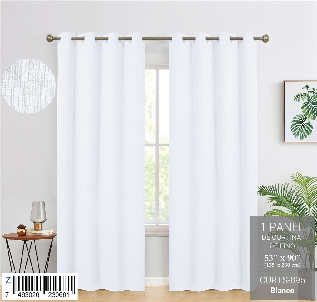 Cortina de lino grueso - Imagen 5