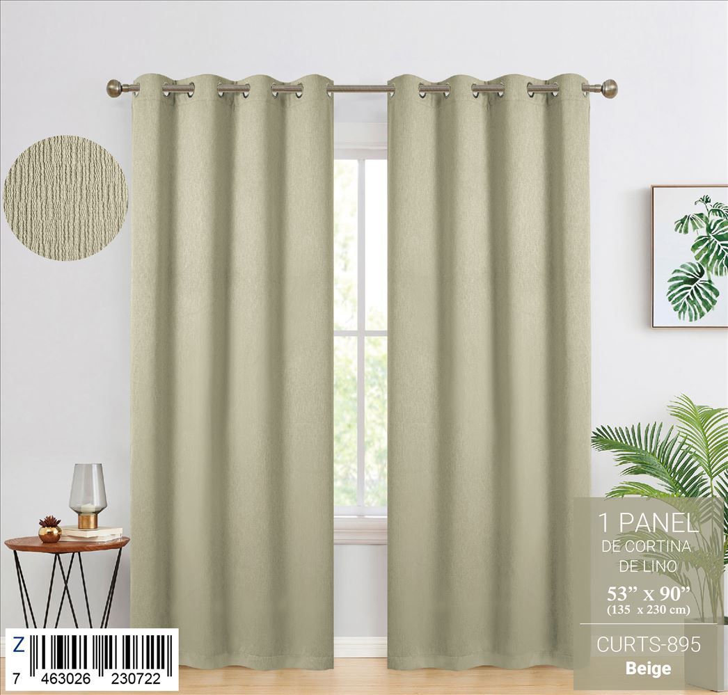 Cortina de lino grueso - Imagen 8