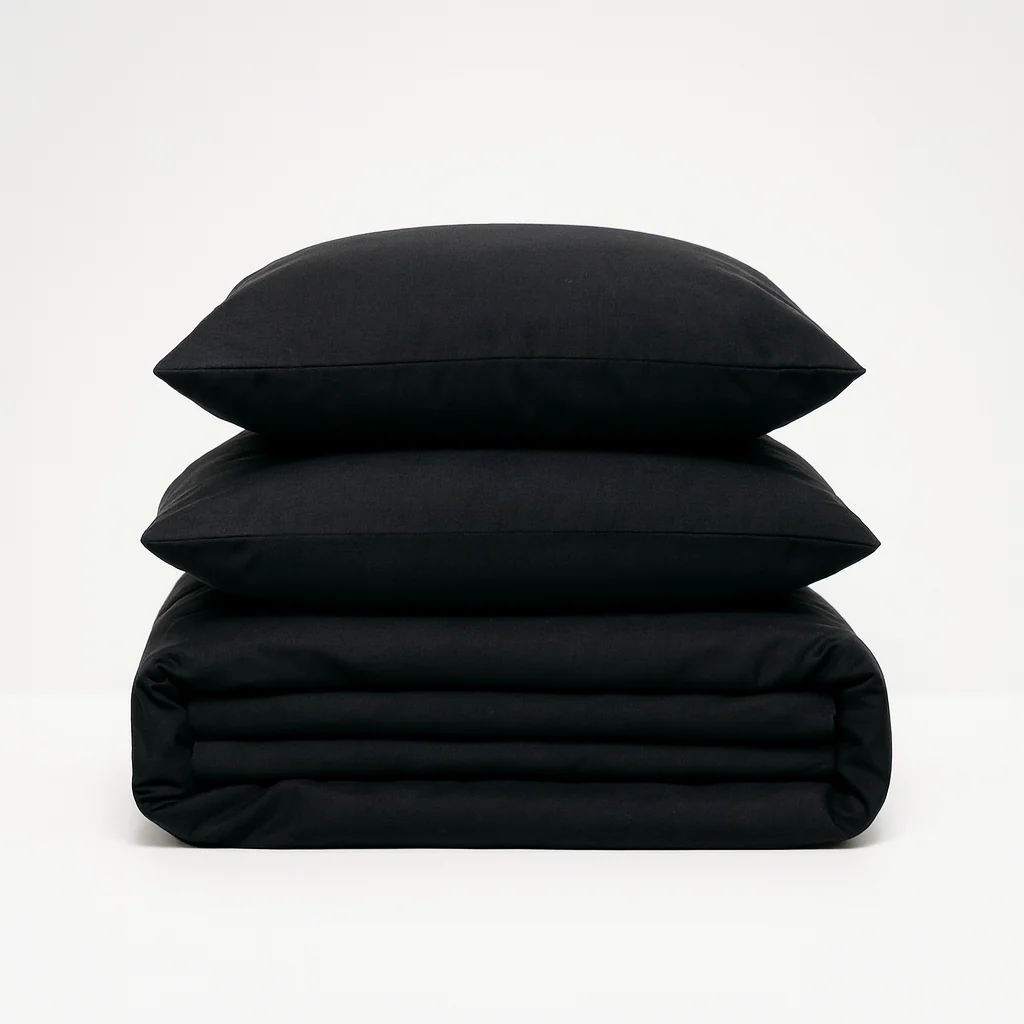 SET DE SÁBANAS 60% BAMBÚ - Negro