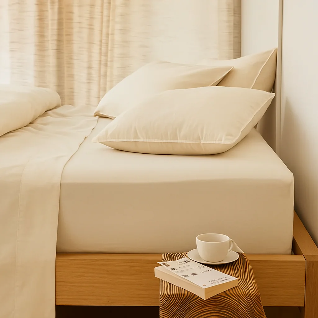 Juego de sábana 144 hilos Unicolor - Imagen 3