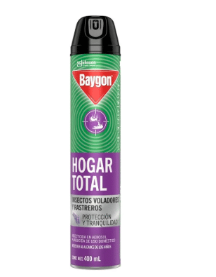 INSECTICIDA AEROSOL BAYGON HOGAR TOTAL 400ML