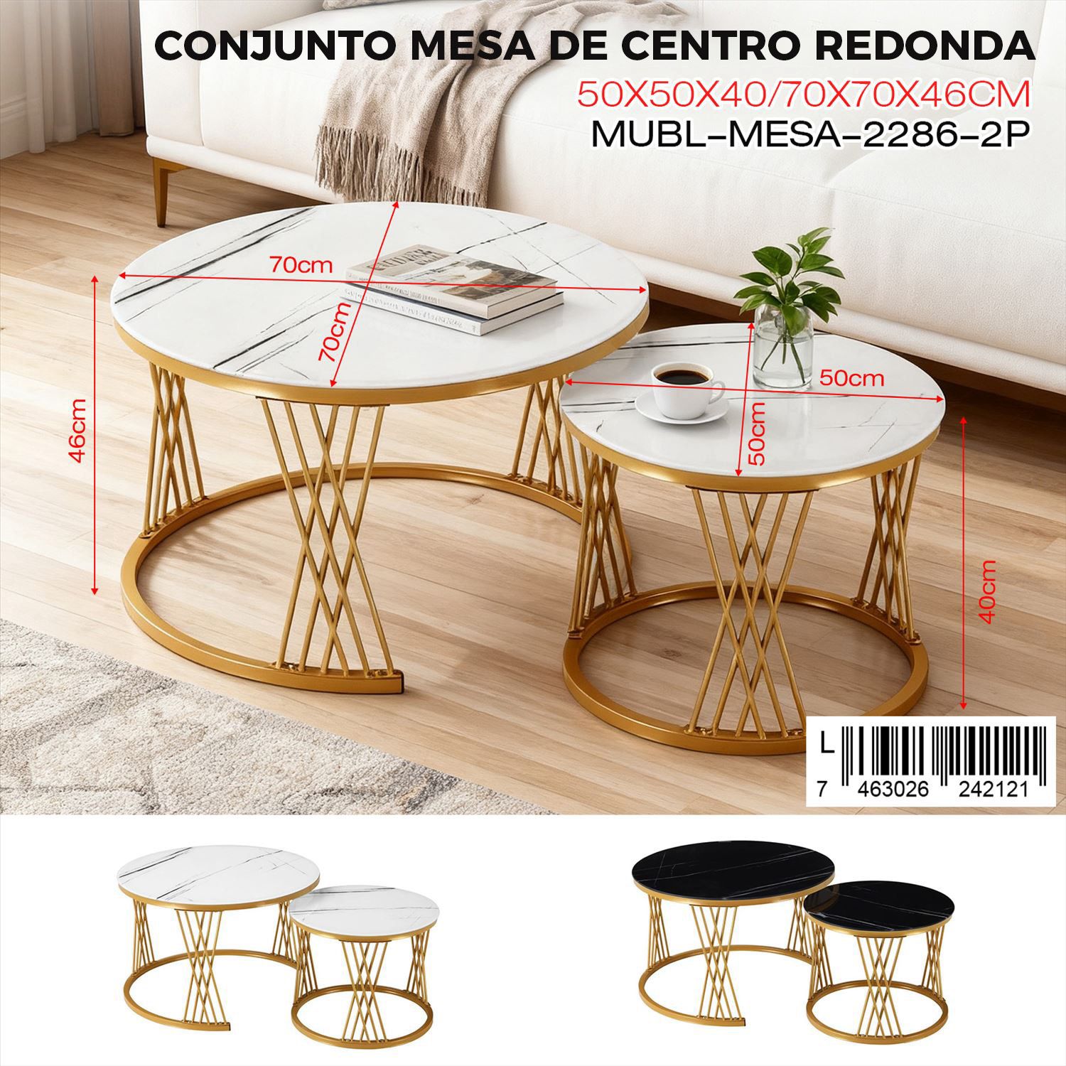 Juego de mesas de centro U12213 - Imagen 2