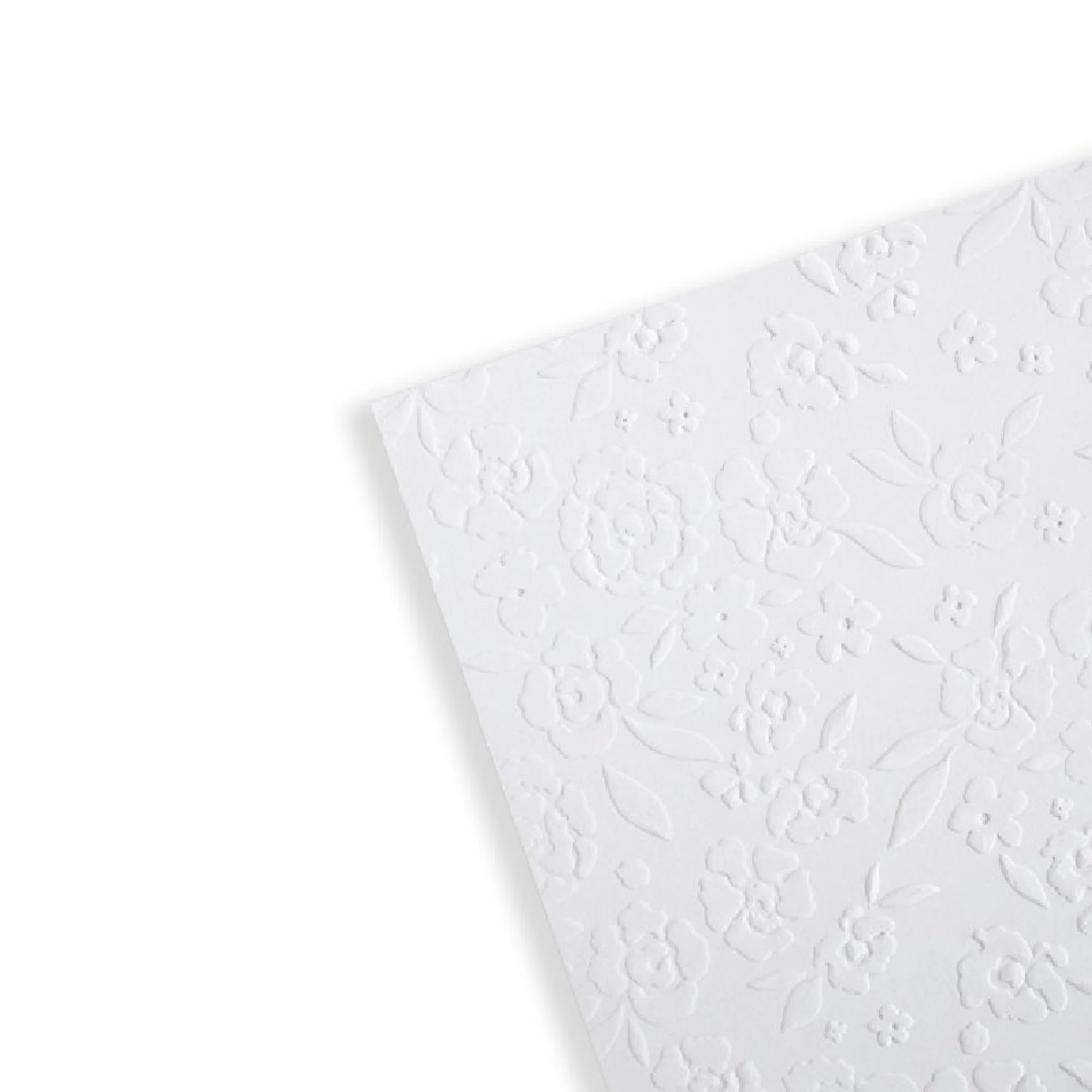 Papel Embosado Peonias Edelweiss