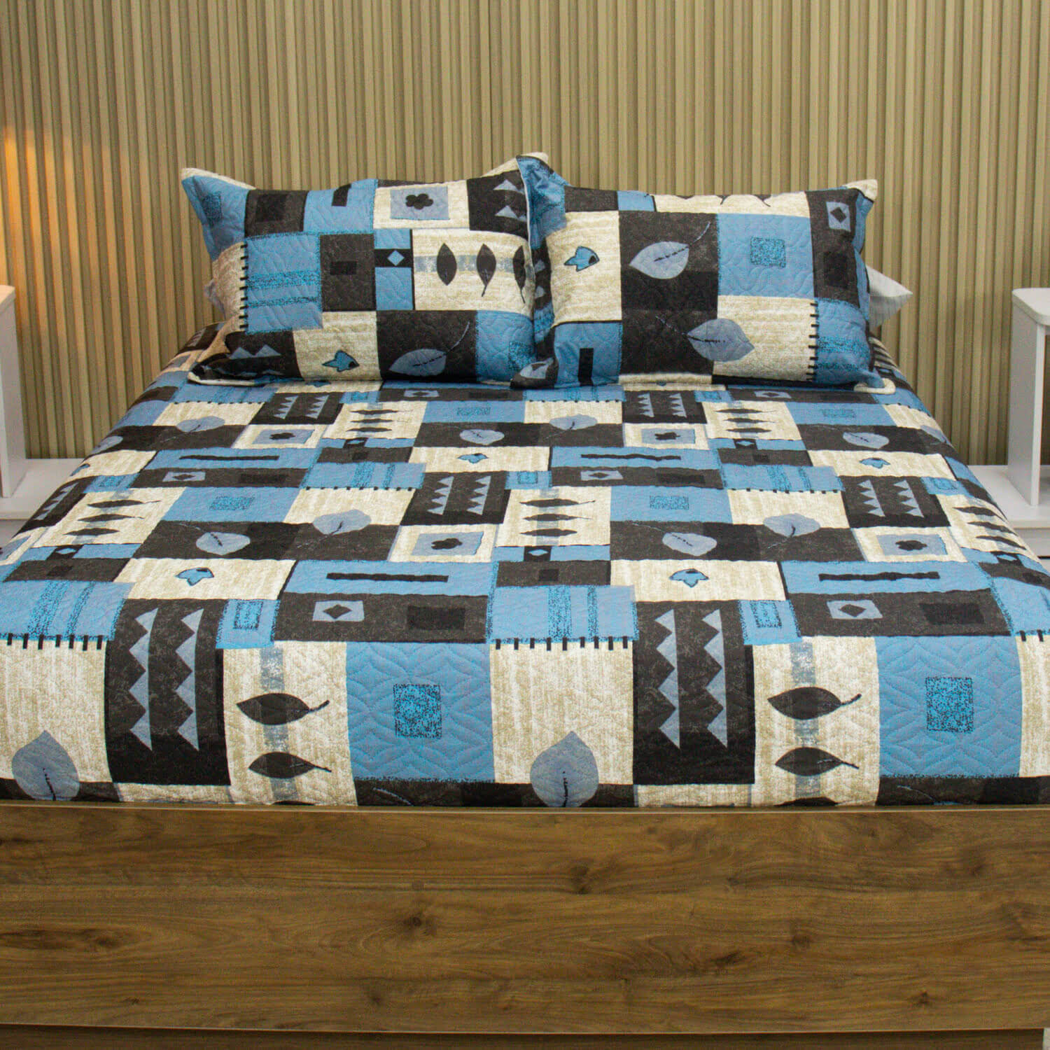 Edred贸n Ajustable Hoja Azul