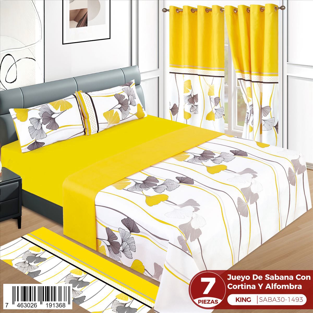 Juego de sábanas de 7 piezas King - Imagen 6