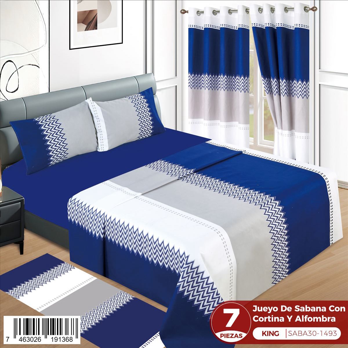 Juego de sábanas de 7 piezas King - Imagen 3