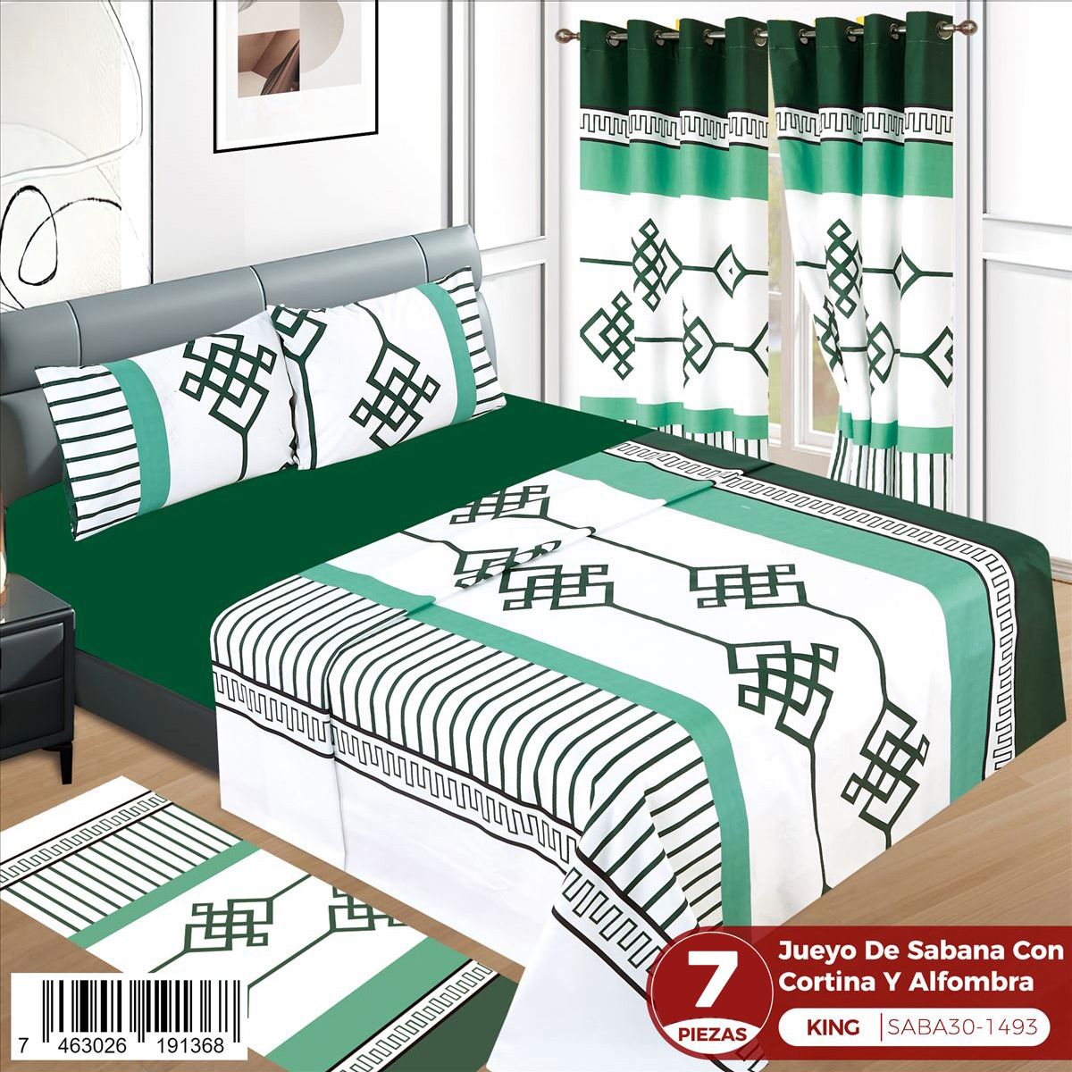 Juego de sábanas de 7 piezas King - Imagen 4