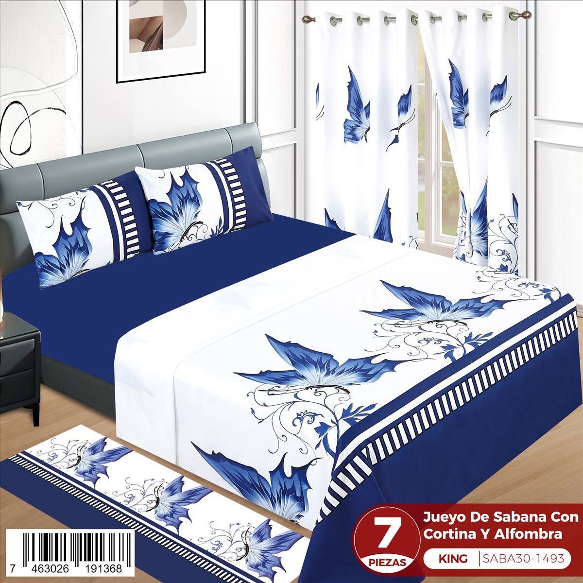 Juego de sábanas de 7 piezas King - Imagen 5