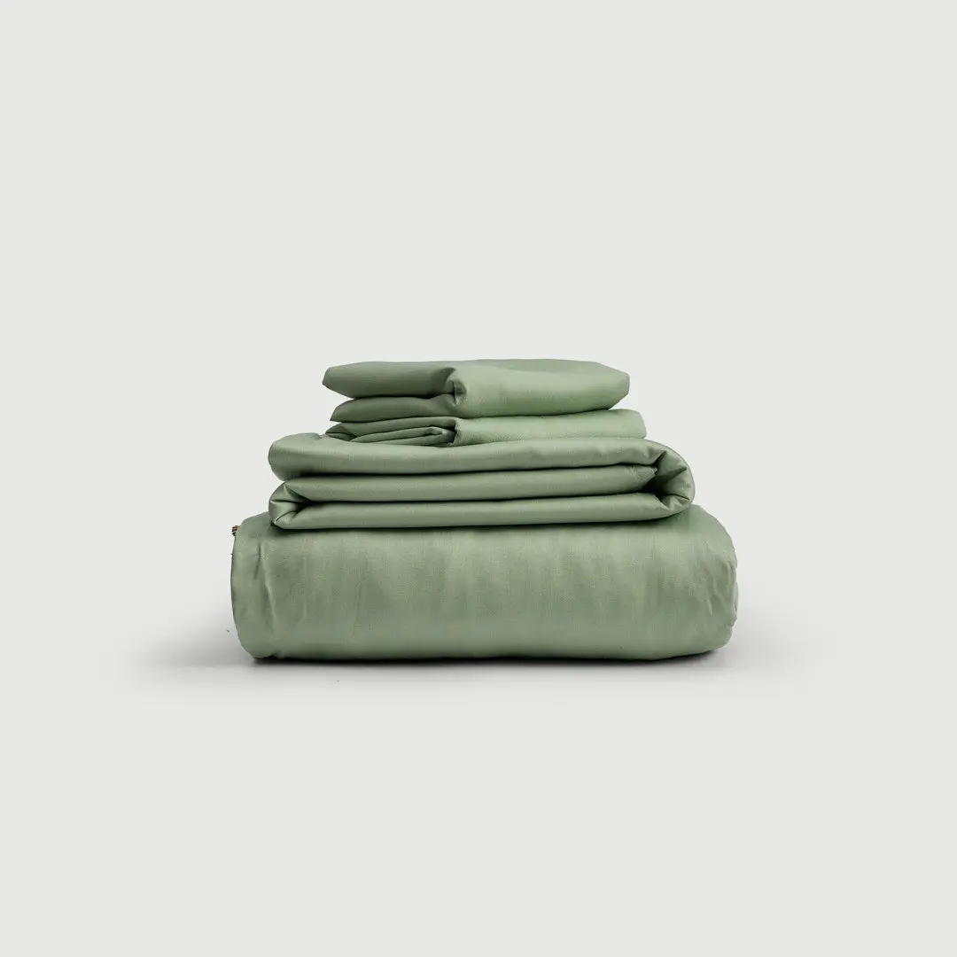 SET DE SÁBANAS 100% BAMBÚ - Verde - Imagen 2