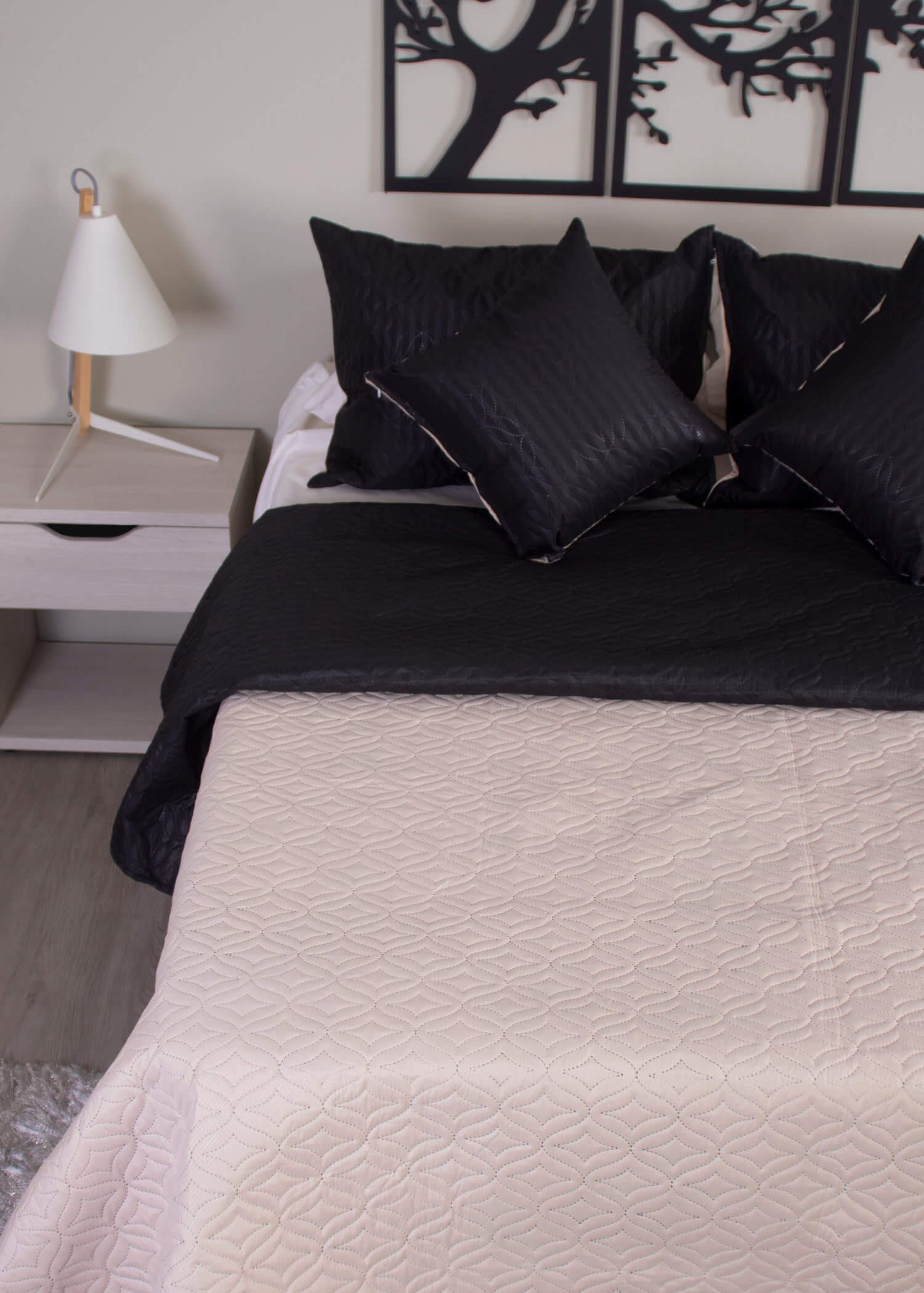 Sobrecama Deko Black & Beige - Imagen 4