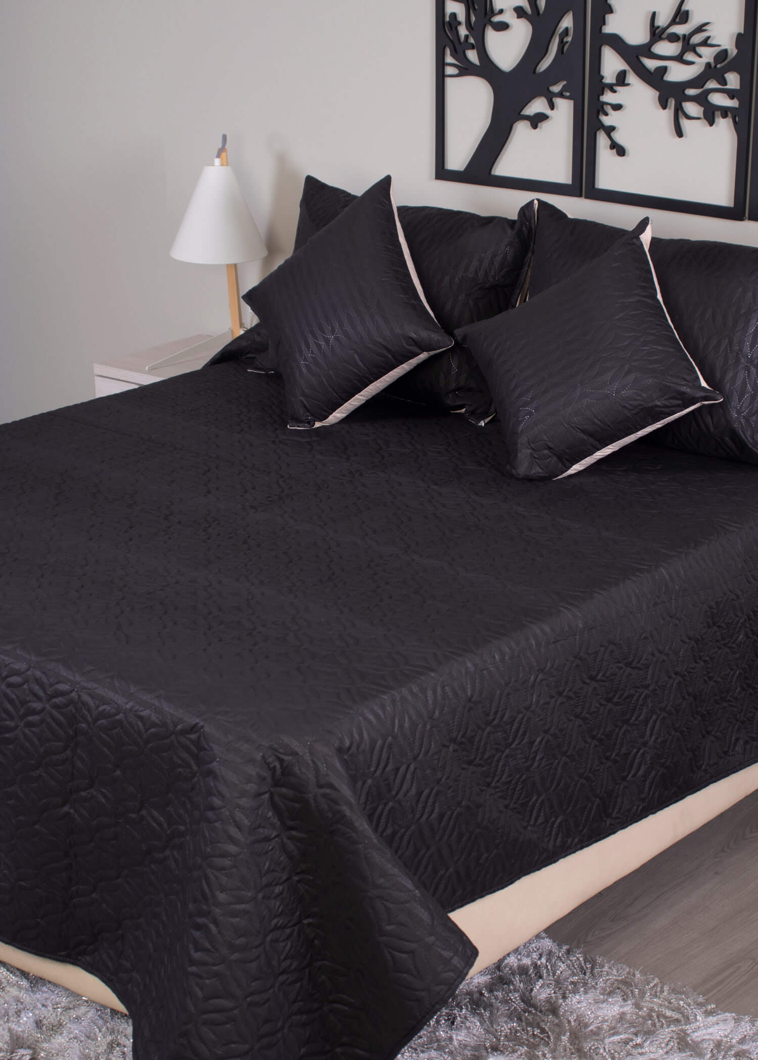 Sobrecama Deko Black & Beige - Imagen 5