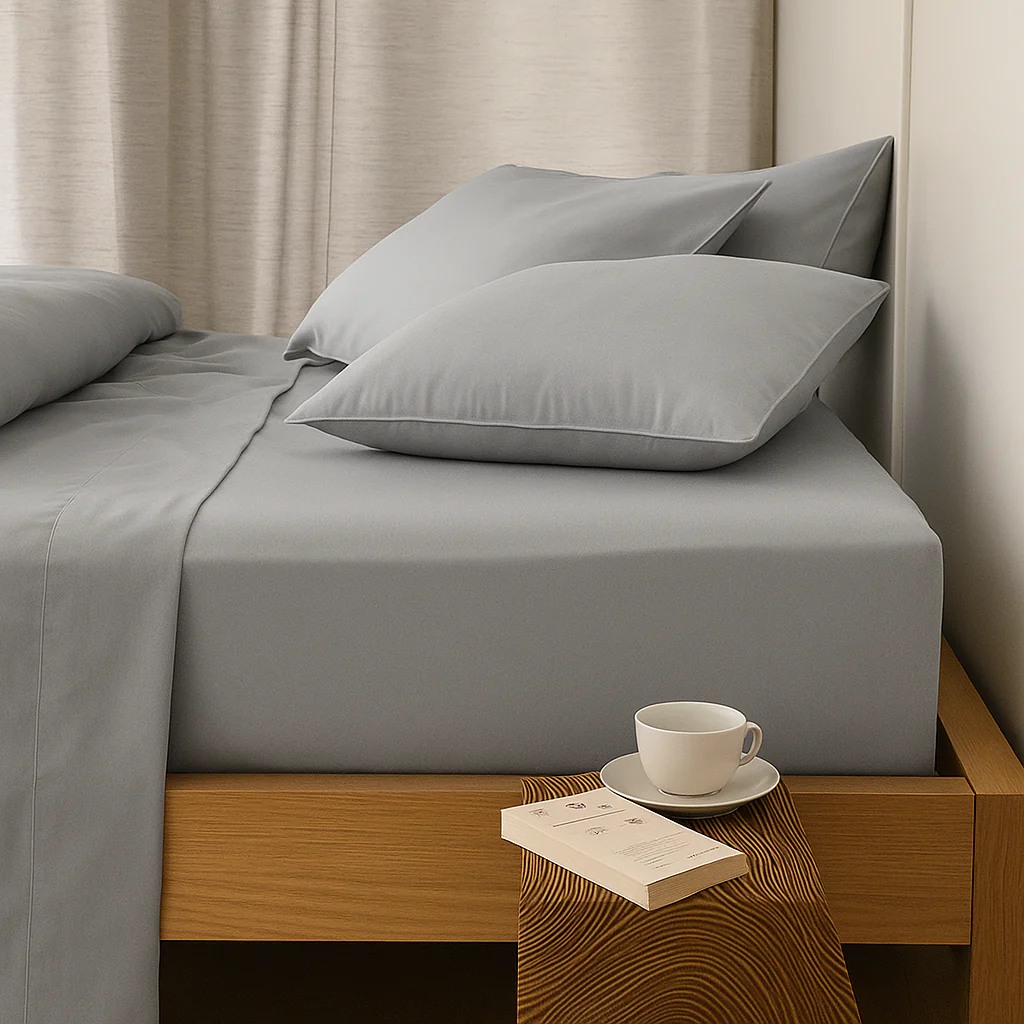 Juego de sábana 144 hilos Unicolor - Imagen 9
