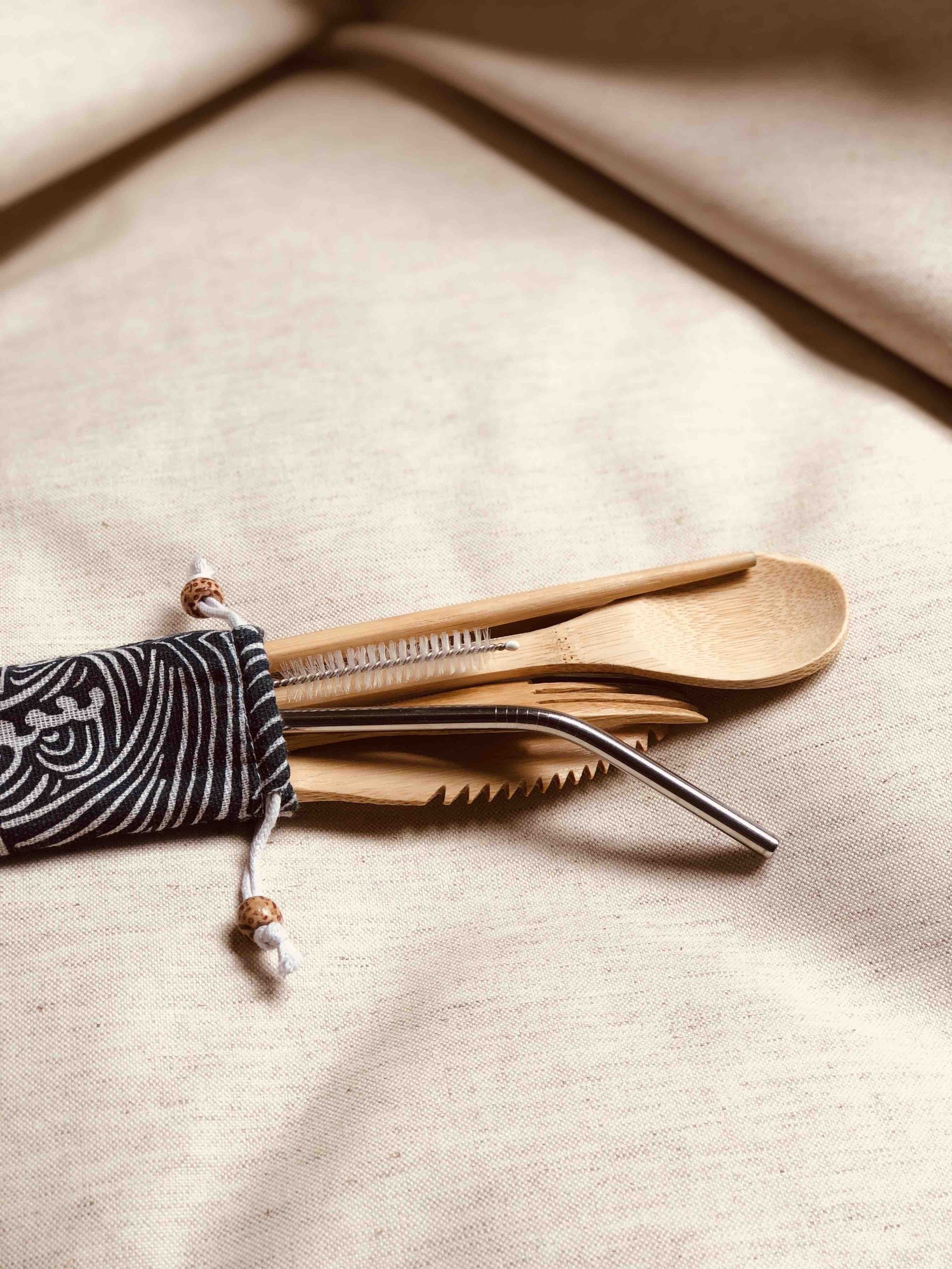 Set de Cubiertos Bambú