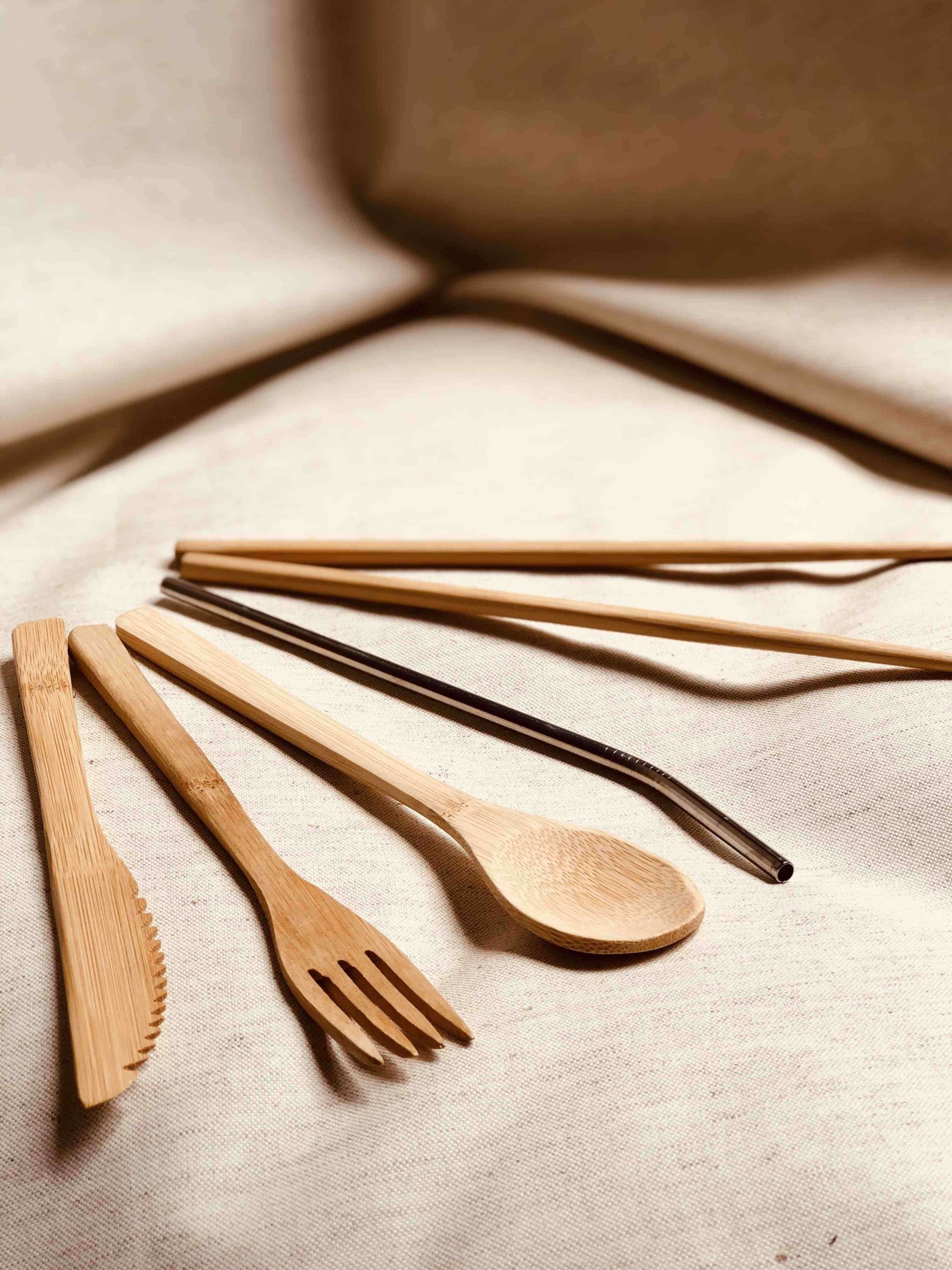 Set de Cubiertos Bambú - Imagen 2