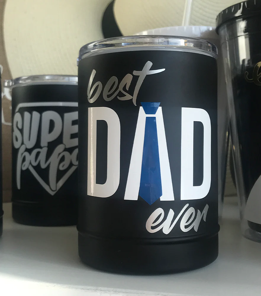 Porta latas de Acero Inoxidable doble tapa para Papá - Imagen 5